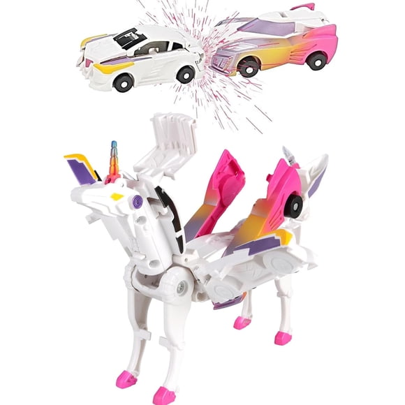Coche Transformation Toy Liluwushe Unicorn para niñas de 4 a 6 años