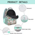 thumbnail image 4 of Cute Pitbull Terriers Dog and Flower Backpack for School,Cute School Bag,Schoolbag with Adjustable Shoulder Straps & Padded Back,15.3"x11"x6.7", 4 of 6