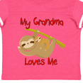 thumbnail image 4 of Inktastic My Grandma Loves Me Sloth Boys or Girls Toddler T-Shirt, 4 of 5