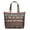 Ethnic, variant on Ethnic Rustic Weekender Bag, Boho Artistic Vintage Travel Duffel for Women, Floral Geometric Lightweight Tote for Hiking, Yoga, Camping, and Getaways