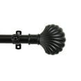 thumbnail image 3 of 13/16" Dia Adjustable 28-48 inch Curtain Rod with Edmud Finials - Black,(4823-282), 3 of 3