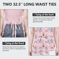 thumbnail image 6 of Pink Princess Castle Pattern Apron-Garden Aprons for Women with Pockets-Cotton Linen Waterproof Kitchen Cooking Gardening Aprons Adjustable for Kitchen,Cooking,BBQ and Salon 33x27 Inch, 6 of 7