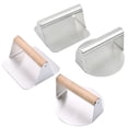 thumbnail image 2 of Stainless Steel Burger Press, 5.5 inch Square Burger Smasher, Professional Griddle Accessories Kit, Grill Press Perfect for Flat Top Griddle Grill Cooking Meat Bacon Sandwich Tool Kit, 2 of 2