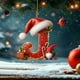 thumbnail image 1 of Adornos Navideños Colgantes con 26 Letras para Árbol de Navidad, Adornos Navideños Personalizados para Hacer Tú Mismo, Decoración Navideña, Decoración Colgante para Árbol de Navidad., 1 of 5
