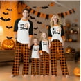 thumbnail image 3 of Halloween Pajama Set Long Sleeves and Pants Two-Piece Set Holiday Pajamas Cute Pumpkin Ghost Spider Skull Print Pajamas Pajamas Unisex Couple Outfit Family Pajamas,Toddler 7 years, 3 of 6