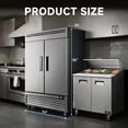 thumbnail image 3 of NSF 54'' Reach In Refrigerator 42 Cu.ft. Commercial 2-Door Upright Refrigerator in Stainless Steel, 3 of 13