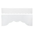 thumbnail image 2 of Yuangui Sheer Tier and Valance Kitchen Window Curtains White Tier and Swag Home Furnishings, 2 of 10
