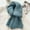Blue, variant on Neck Warmer Womens Winter Warm Wool Blend Knitted Scarf Soft Solid Color Breathable Elastic Scarf Knitted Scarf