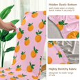 thumbnail image 5 of Yayeee 4 Pack Dining Chair Covers Stretch Parson Chairs Slipcovers Seat Protector, Cartoon Oranges, 5 of 6