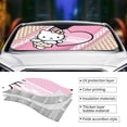 thumbnail image 3 of Hello Kitty Car Windshield Sunshades, Front Windshield Sun Shade, Hardened Sun Visor Shield Cover, Foldable Reflector For Car Truck Suv, Keeps Your Vehicle Cool, 3 of 8