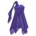 thumbnail image 4 of YUUMIN Kids Flower Girls One Shoulder Dress Irregular Wedding Pageant Dresses Evening Party Prom Ball Purple 8, 4 of 5