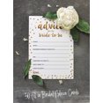 thumbnail image 5 of Inkdotpot Gold ConfettiAdvice And Wishes Set Of 50 Bridal Shower Advice Game ActivityCards, 5 of 7