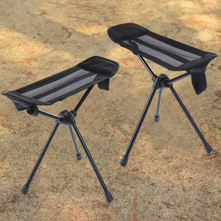 Camping Folding Chair Footrest, Portable Retractable Foot Stool