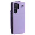 thumbnail image 5 of SaniMore for Samsung Galaxy S24 Ultra Wallet Case, Magnetic Card Pocket Flip Kickstand Removeable Crossbody Lanyard Shockproof Anti-fall PU Leather Anti-scratch for Girls Women Business Shell, Purple, 5 of 14