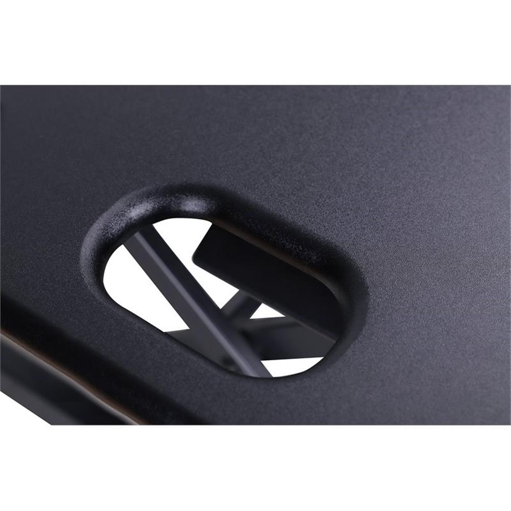 Pemberly Row 46" Adj Standing Desk Converter/Desktop AC USB Charger - Black