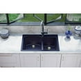 thumbnail image 3 of Qtz 33x22x10 Dbl Drop-in Sink Chestnut, 3 of 6