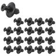 thumbnail image 1 of For 20 pcs 8mm hole push in expanding screw panel clips plastic rivet Black, 1 of 5