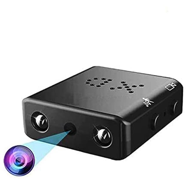 Mini cámara espía HD 1080P Cámara de seguridad con visión nocturna, detección de movimiento para uso en el hogar, automóvil, oficina o al aire libre Xemadio WLJ-4751