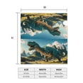 thumbnail image 4 of Gukieu Cute Green Dinosaur Blue Sky Print Magnetic Mailbox Cover, Sun-proof and Waterproof Home Yard Mailbox Cover-25.5x21 in, 4 of 8