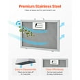 thumbnail image 4 of KFFKFF 30-Inch Built-in Kitchen Range Hood, 800CFM Stainless Steel Ventilation System, with Gesture and Touch Controls, LED Lighting, Baffle Filters, 4-Speed Fan, Convertible Ducted/Ductless Design, 4 of 9