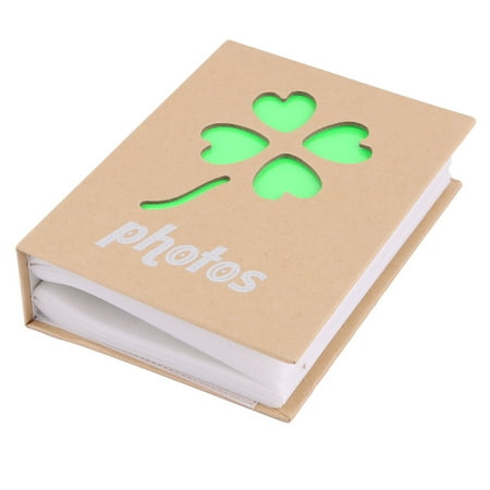 - Cardboard Grass Pattern 100 Pockets Picture Holder Collection Photo Album Green