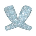 thumbnail image 2 of Sun Protection Arm Sleeves For Men Women, White Light Blue Paisley Pattern Sleeves To Cover Arms With Thumb Hole Cooling Sleeve, 2 of 2