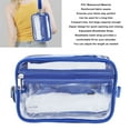 thumbnail image 3 of Waterproof PVC Clear Sling Bag, Transparent Large Capacity Adjustable Strap Chest Waist Pack For Sports Travel, 3 of 8