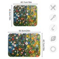 thumbnail image 4 of Yayeee Dish Drying Mat for Kitchen Counter 16"x18" Microfiber Absorbent Pad, Green Floral Garden, 4 of 7