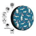 thumbnail image 4 of Logiee Festive Dachshund Fun Print Spare Tire Cover, Universal Wheel Protectors,Waterproof Dust-Proof UV Sun Wheel Tire Cover,Fit for SUV, RV, Travel Trailer, Truck-15 inch, 4 of 6