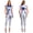 Silver, variant on Alien Astronaut Space Party Jumpsuit for Women's Fly Sleeve Metallic Cosplay Unitard Silver XL