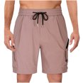 thumbnail image 2 of Fiudx Pantalone Cortos para Hombre, Transpirables, Informales, con Cintura Elástica, para Senderismo y Viajes, para Un Estilo de Vida Activo y con Tejido Suave., 2 of 6