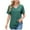 Green, variant on Annhoo Short Sleeve Shirts for Women Summer Elegant V Neck Plain Tshirt Basic Solid Color Business Casual Tops