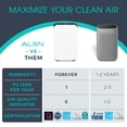 thumbnail image 5 of Alen BreatheSmart 35i with Pure Filter delivers powerful air purification for small to medium spaces, combining advanced features with a compact, affordable design., 5 of 16
