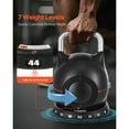 thumbnail image 3 of KFFKFF Adjustable Kettlebell with 7 Weight Options (5, 11.5, 18, 24.5, 31, 37.5, 44 lbs), Crafted from Die-Cast Aluminum and ABS, Ideal for Grip Strength, Full-body Exercise, and Cross-Training, 3 of 8
