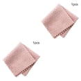 thumbnail image 3 of Bewildely Paño de cocina, vajilla absorbente, toalla de trapo de fibra superfina, accesorios de limpieza lavables reutilizables, carne rosa, 1 Carne rosa PC 1 2Conjunto, 3 of 6