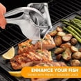 thumbnail image 3 of Hand Juicer Squeezer- Aluminum Manual Press Juicer, Efficient Hand Juicer Press, Fresh Fruit Juice Extractor for Lemon, Orange, Lime, Grapefruit & Pomegranate, Easy Squeeze & Quick Clean (Style B), 3 of 9