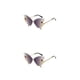 thumbnail image 3 of Minnieouse Gafas de sol a la moda, gafas a prueba de sol, multicolor, hermosas, para exteriores, exquisitas, atractivas, mano de obra fina, regalo Gris 2piezas, 3 of 6