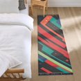 thumbnail image 3 of Yayeee Runner Rug for Bedroom 2'x6' Machine Washable Hallway Non Slip Mat, Blue Abstract Lines, 3 of 8