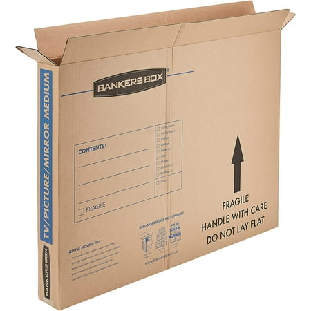 Medium - up to 40" TV/Picture/Mirror - Moving Box 4 Pack, 37 x 4 x 27 in (7711201)
