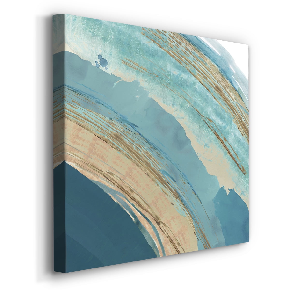 Wexford Home Making Blue Waves III-Premium Gallery Wrapped Canvas, 40" x 40" - Ready to Hang