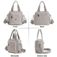 thumbnail image 2 of BadPiggies Nylon Crossbody Bag for Women Multi Pockets Waterproof Handbag Messenger Purses Travel Shoulder Bag - Khaki, 2 of 10