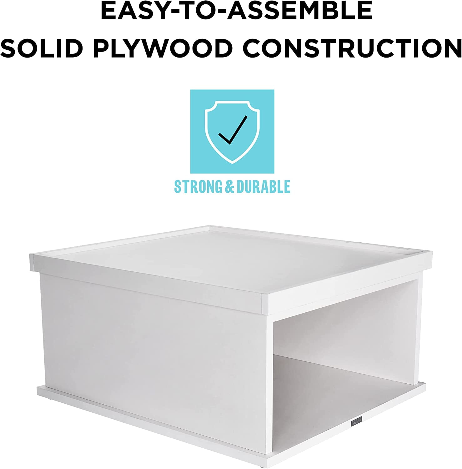 IVATION Laundry Pedestal for Washer and Dryer - Elevated Storage & Easy Access