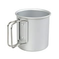 thumbnail image 1 of Greeniant Taza de té multifuncional, taza plegable ligera de Metal, portátil, para cocina, café, agua, pícnic al aire libre, senderismo, cocina Kits de desorden para acampar Plata Greeniant OD030813-02, 1 of 6