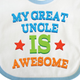 thumbnail image 4 of Inktastic My Great Uncle is Awesome Boys or Girls Baby Bib, 4 of 4