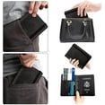 thumbnail image 7 of Passport and Vaccine Card Holder Combo,Cover Case with CDC Vaccination Card Slot, Leather Travel Documents Organizer Protector, with RFID Blocking, for Women and Men, 7 of 7