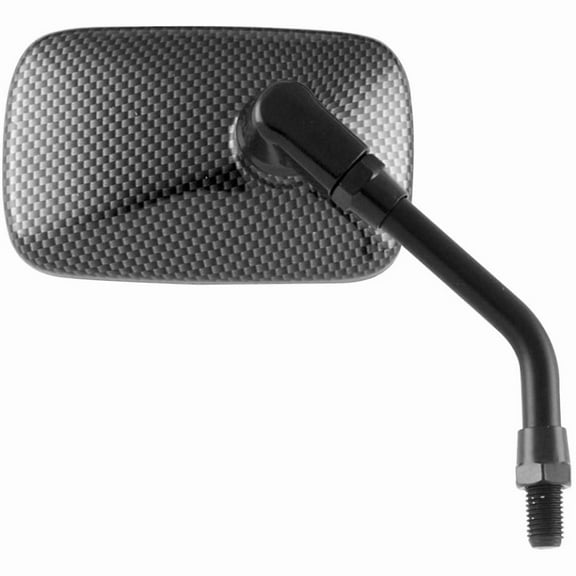 BikeMaster Universal Mini Carbon Fiber Mirror, 5in. - 10mm