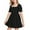Black, variant on Summer Girls Chiffon Ruffle Dress Square Neck Short Sleeve Solid A Line Dress Dresses for A Dance for School Kids Girls Sweaters Girls Casual Dresses Size 8 Party Dresses for Baby Flower