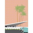 thumbnail image 3 of Bucheli, Jen 11x14 Black Modern Framed Museum Art Print Titled - Palm Springs with Convertible, 3 of 5