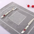 thumbnail image 3 of PiccoCasa Placemats for Dining Table with Luxury Diamond 12"x16" Gray, 3 of 7