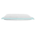 thumbnail image 4 of LR Home Ox Bay Hand-Woven White/Blue Bordered All-Natural Cotton Pillow Cover, 4 of 8